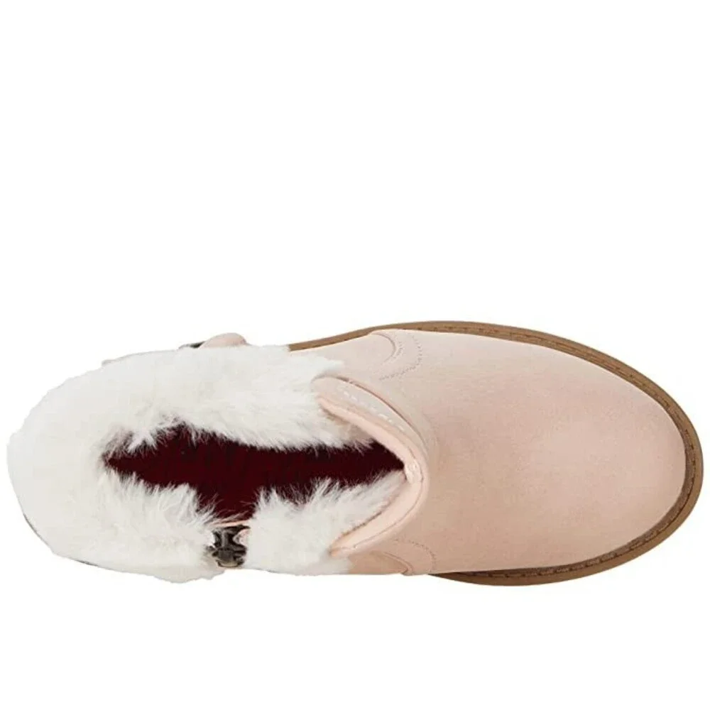 Blowfish Malibu Chipster-T Boot Toddler US 6 Pink Shearling Ankle Bootie JOBB725
